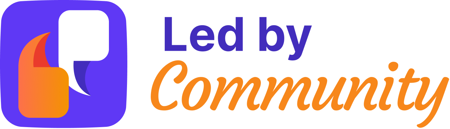 Led by Community logo
